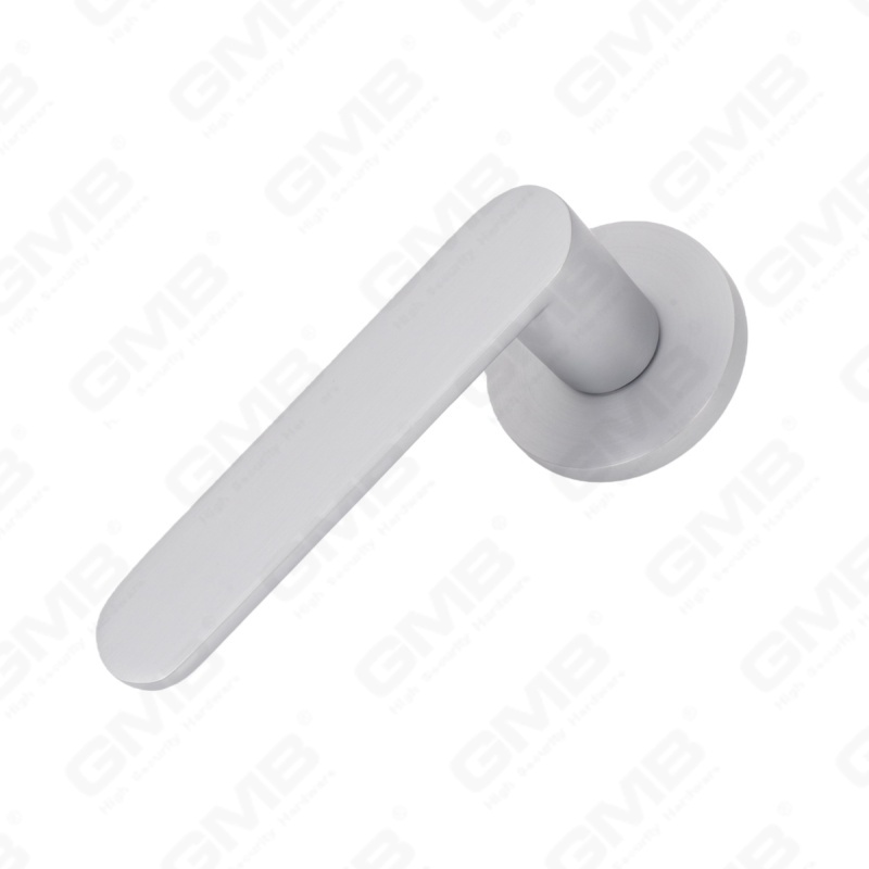 Новая современная алюминиевая дверная ручка для украшения дома на круглой розетке