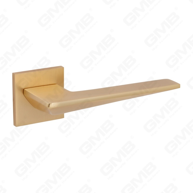 Новая современная алюминиевая дверная ручка для украшения дома на круглой розетке