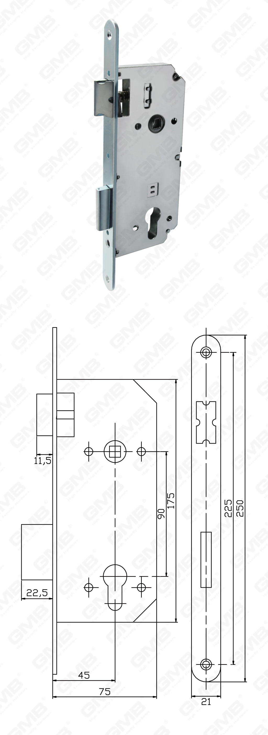 02 Замок врезной第五部分_JK-1-30