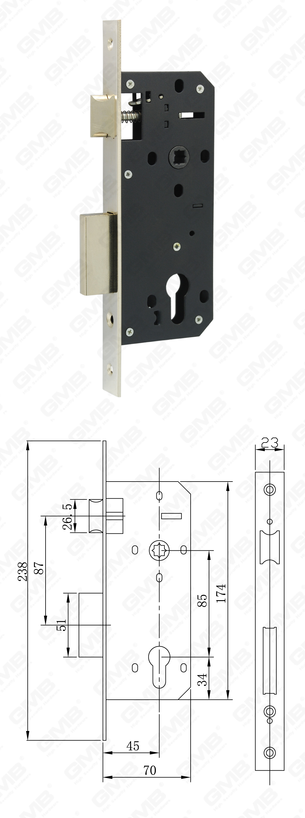 02 Замок врезной第五部分_945-11A-88