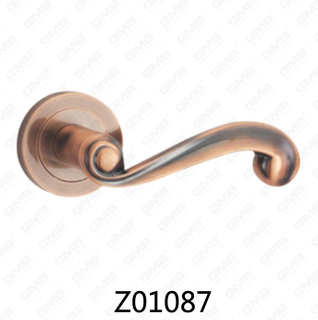 Цинковый сплав Zamak алюминиевая ручка двери розетки с круглой розеткой (Z01087)