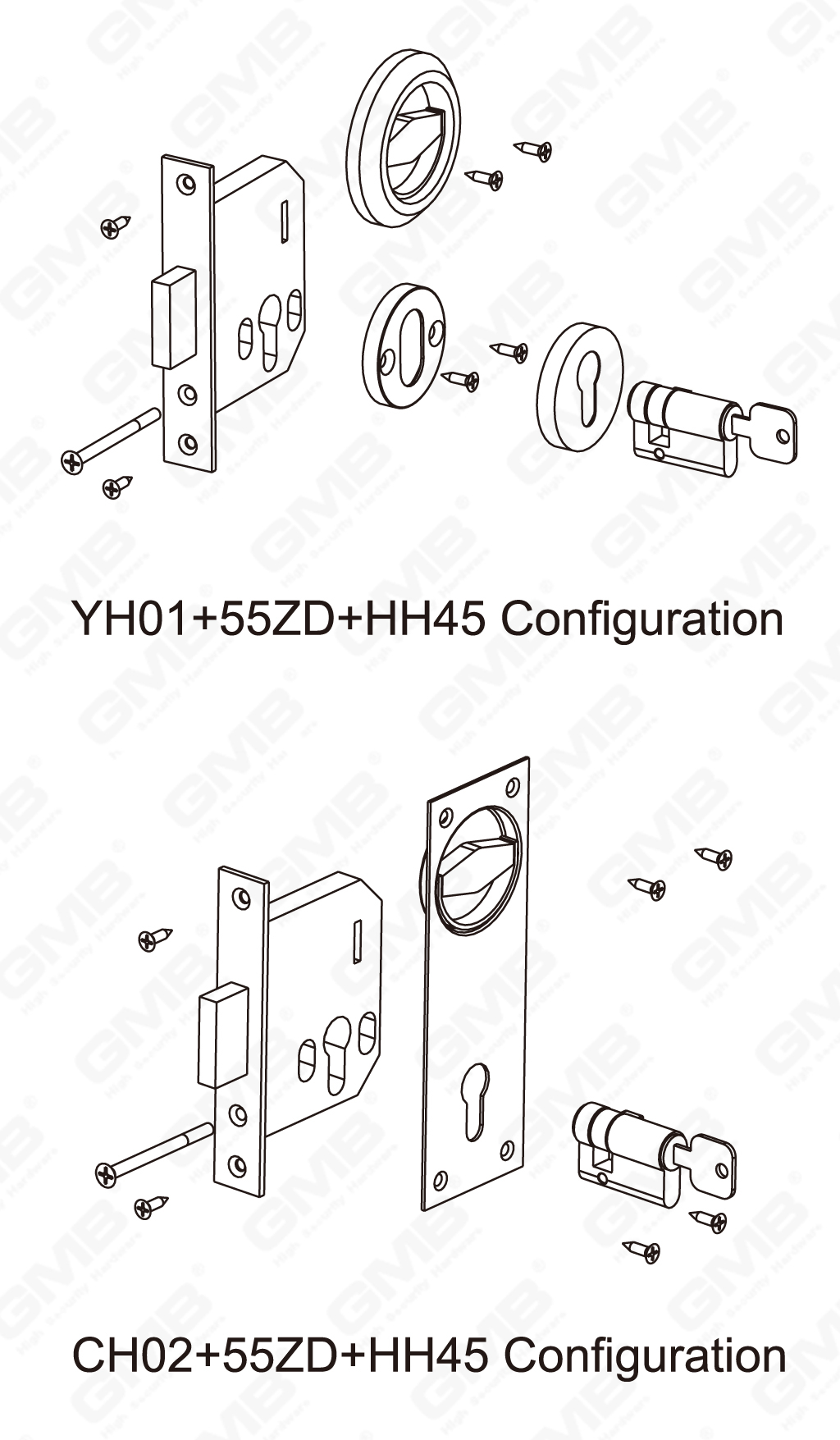 04 Замок из нержавеющей стали_55ZD-32