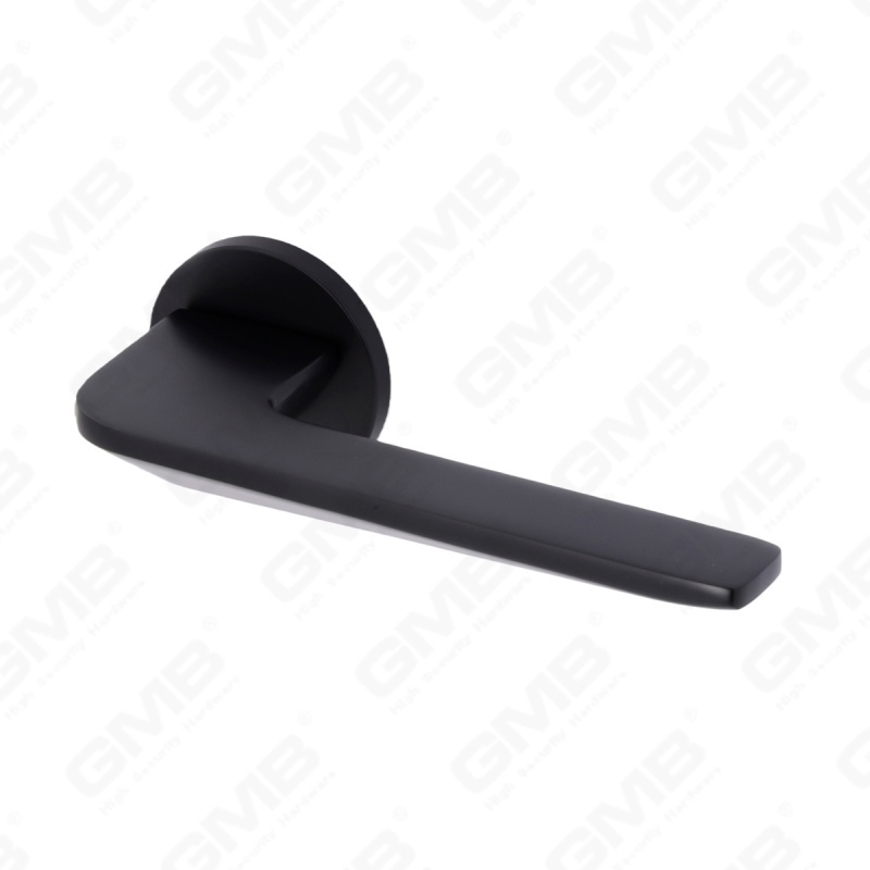 Новая современная алюминиевая дверная ручка для украшения дома на круглой розетке