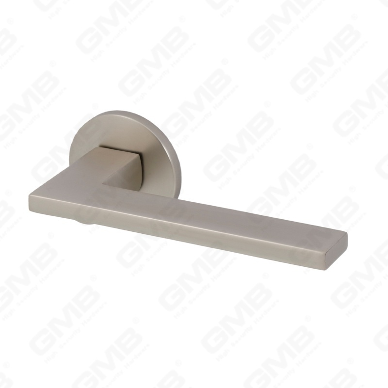 Новая современная алюминиевая дверная ручка для украшения дома на круглой розетке