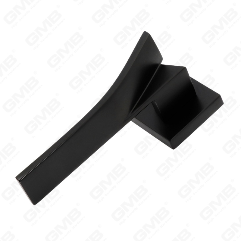 Современная простая ручка дверного замка из цельного цинкового сплава на квадратной розетке (Z072502)