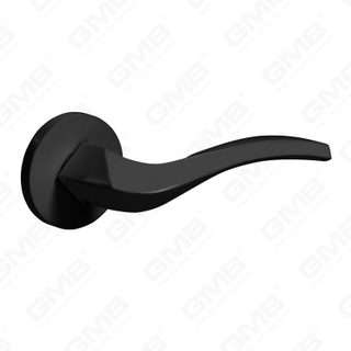 Новая современная алюминиевая дверная ручка для украшения дома на круглой розетке