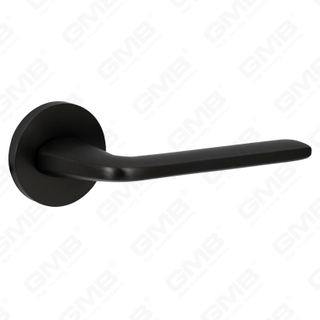 Новая современная алюминиевая дверная ручка для украшения дома на круглой розетке