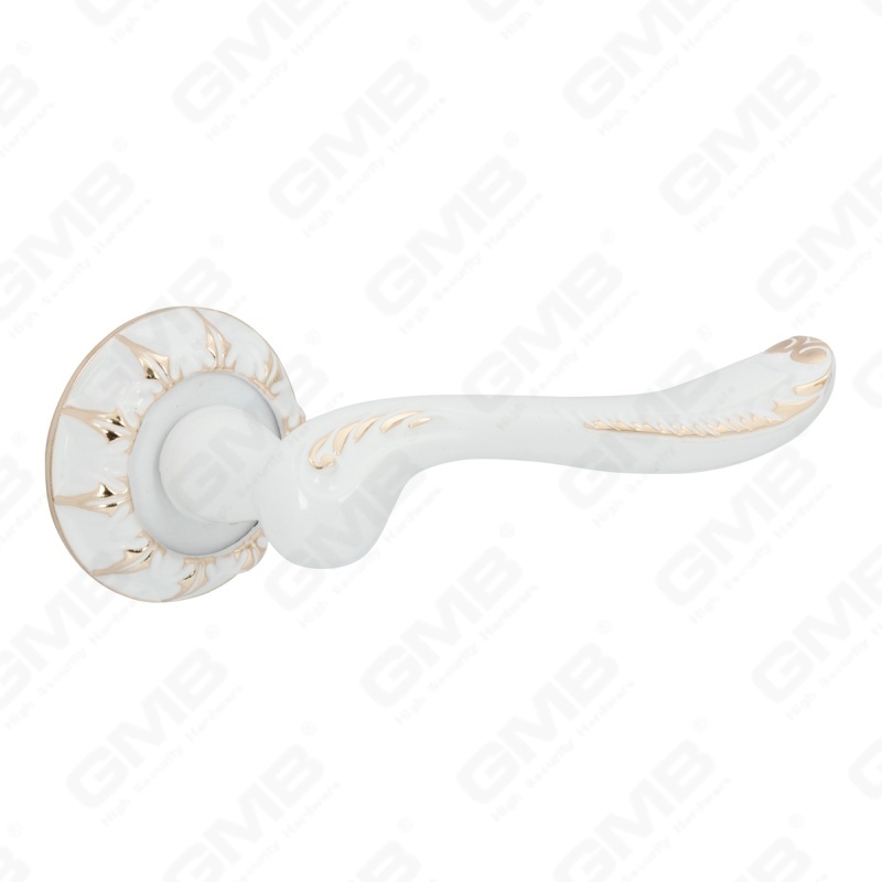 Новая современная алюминиевая дверная ручка для украшения дома на круглой розетке