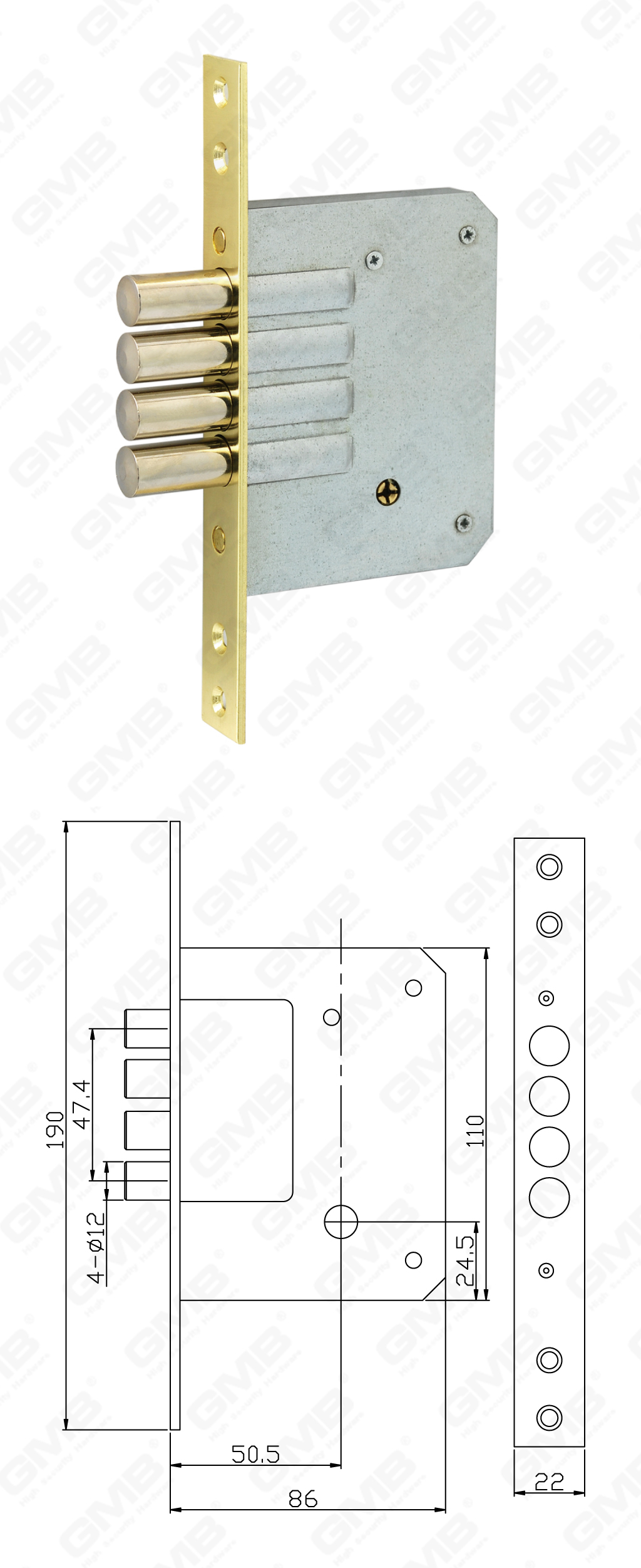 02 Замок врезной第四部分_102C-71