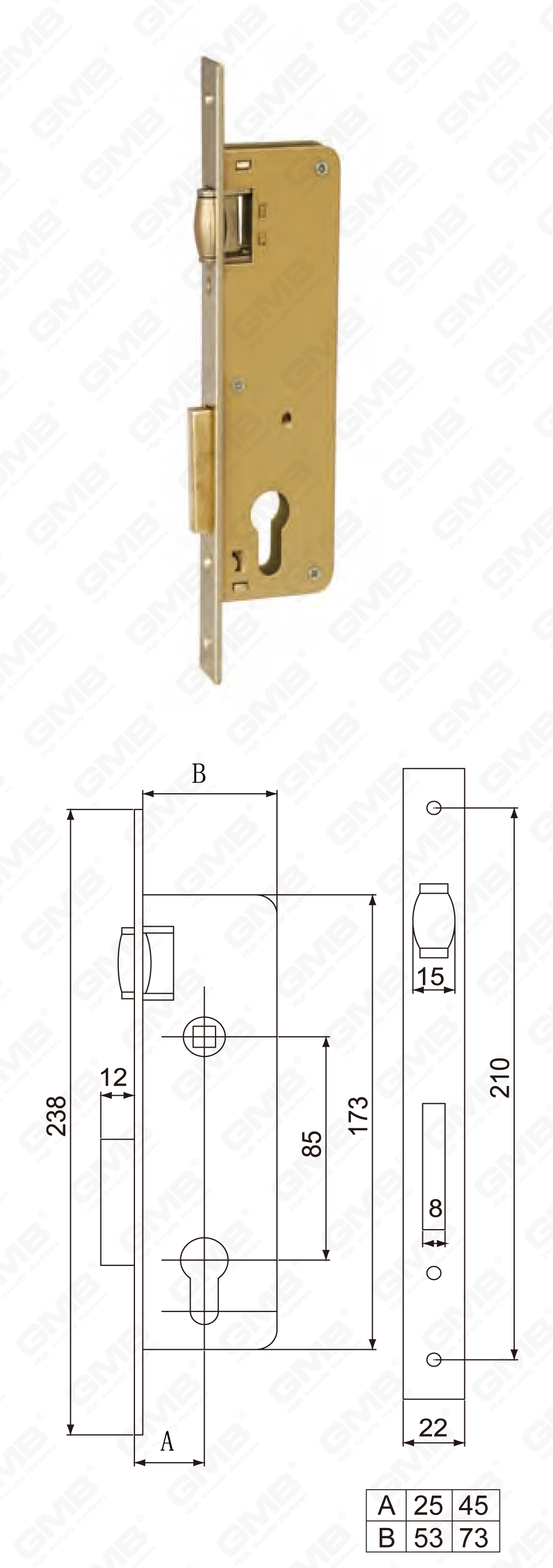02 Замок врезной第五部分_725DR-745DR-40