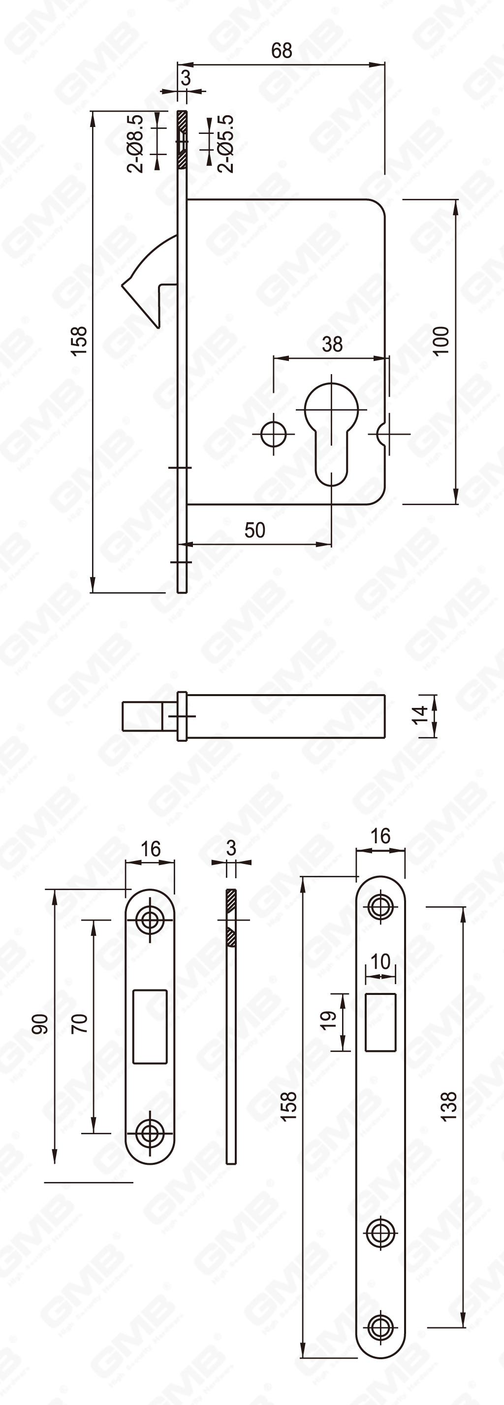 04 Замок из нержавеющей стали_50SD-46