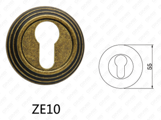 Цинковый сплав Zamak алюминиевая ручка двери круглая розетка (ZE10)