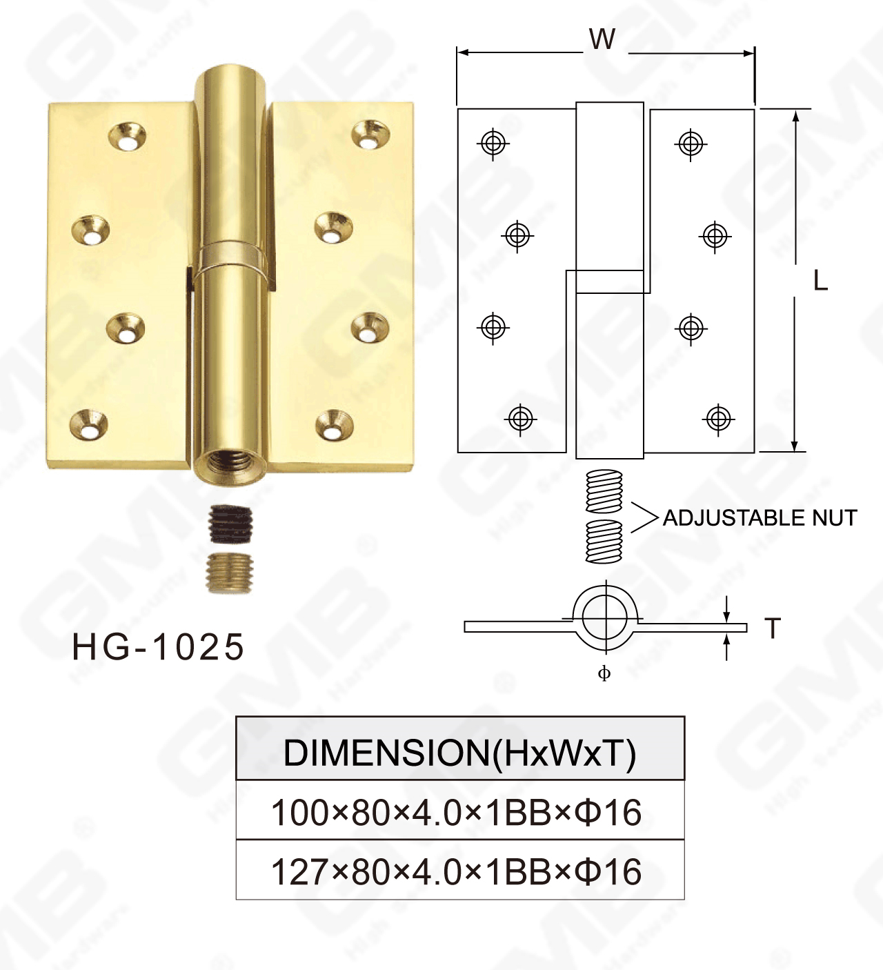 Латунная петля Series_HG-1025-55
