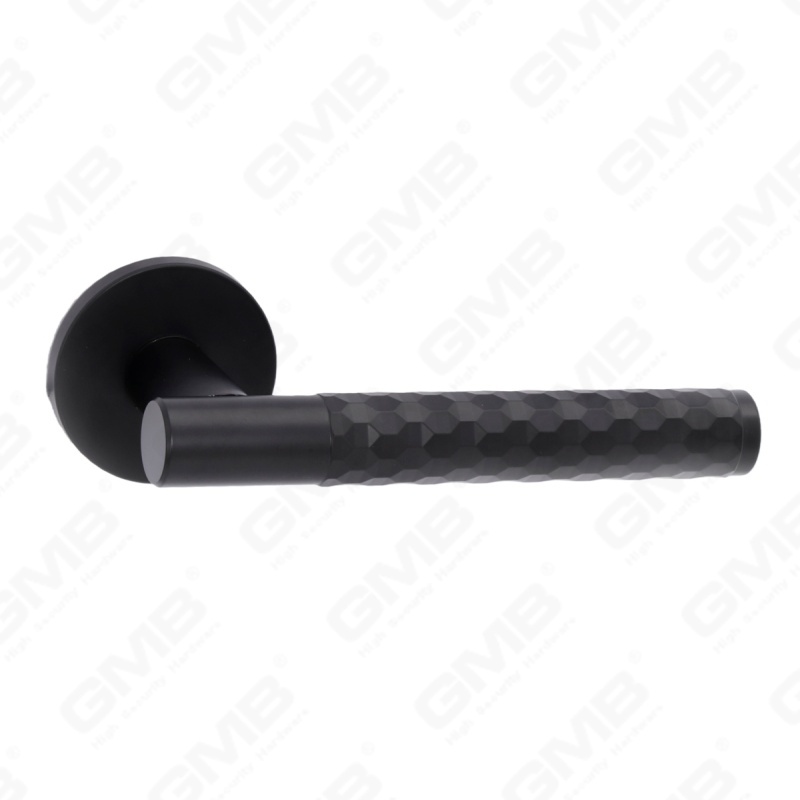 Новая современная алюминиевая дверная ручка для украшения дома на круглой розетке