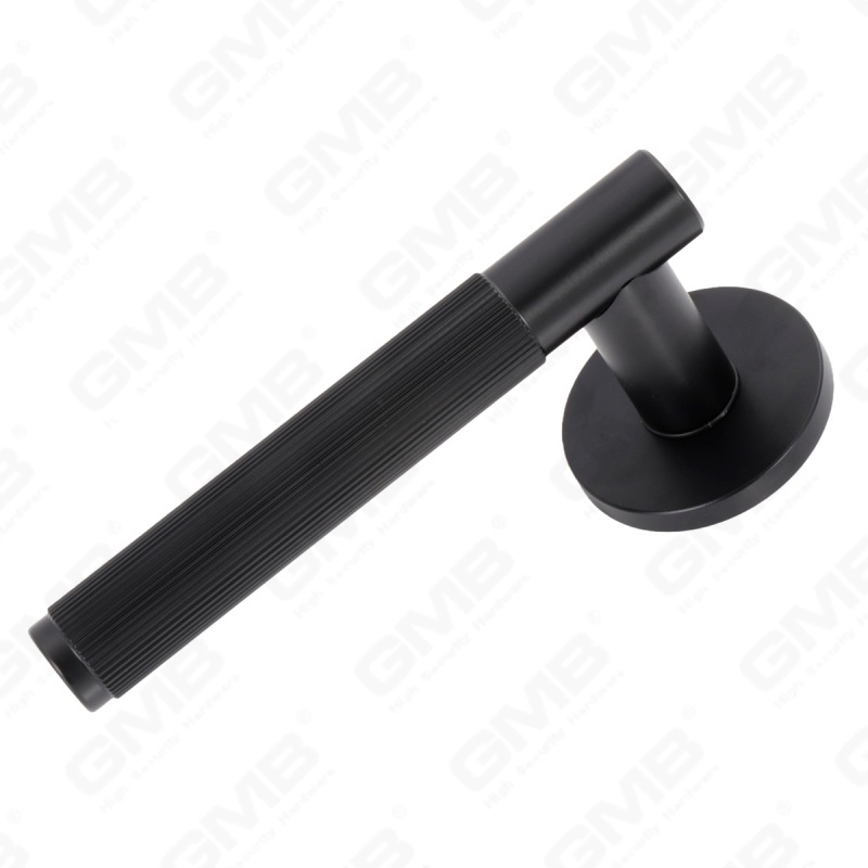 Новая современная алюминиевая дверная ручка для украшения дома на круглой розетке