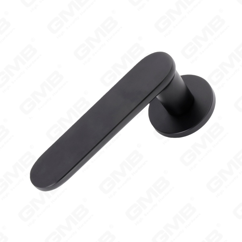 Новая современная алюминиевая дверная ручка для украшения дома на круглой розетке