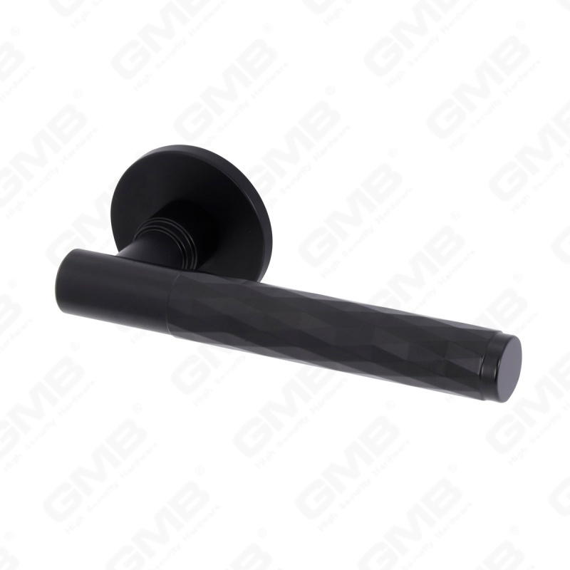 Новая современная алюминиевая дверная ручка для украшения дома на круглой розетке