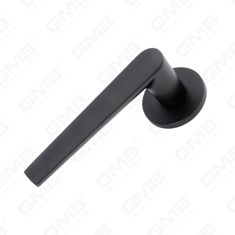 Новая современная алюминиевая дверная ручка для украшения дома на круглой розетке