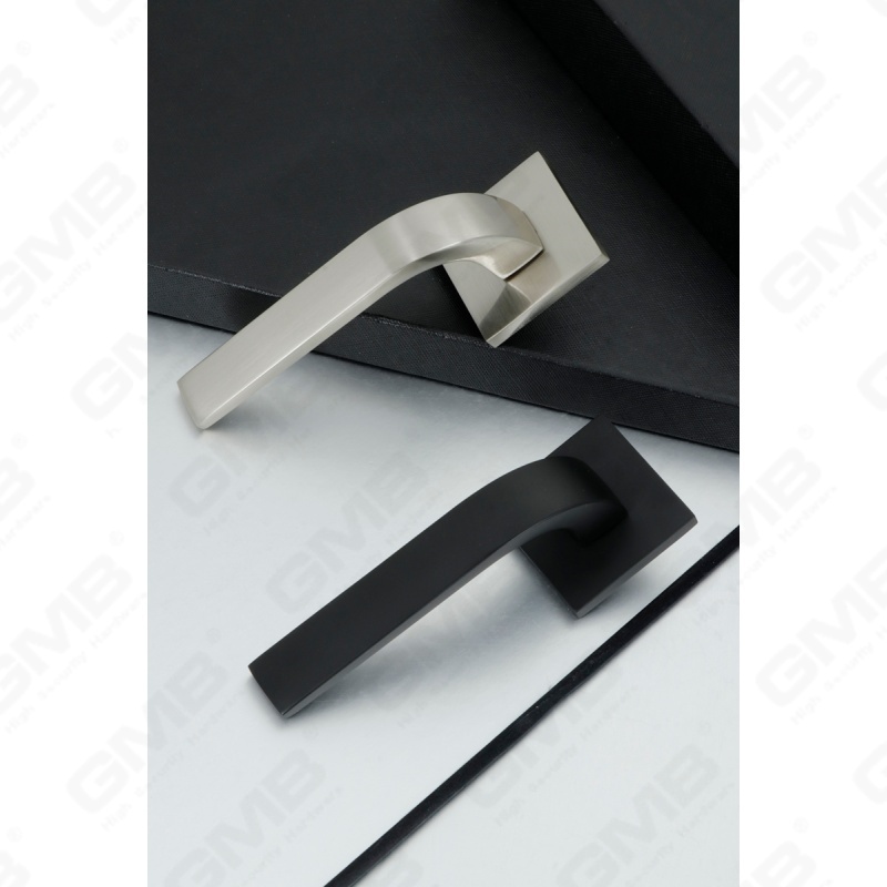 Новая современная алюминиевая дверная ручка для украшения дома на круглой розетке