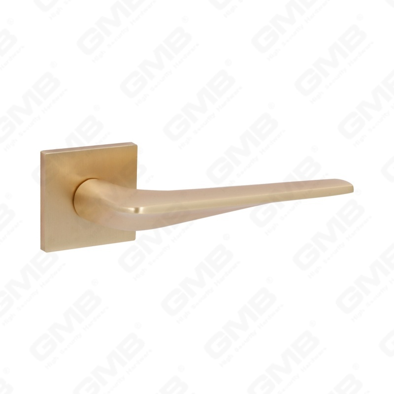 Новая современная алюминиевая дверная ручка для украшения дома на круглой розетке