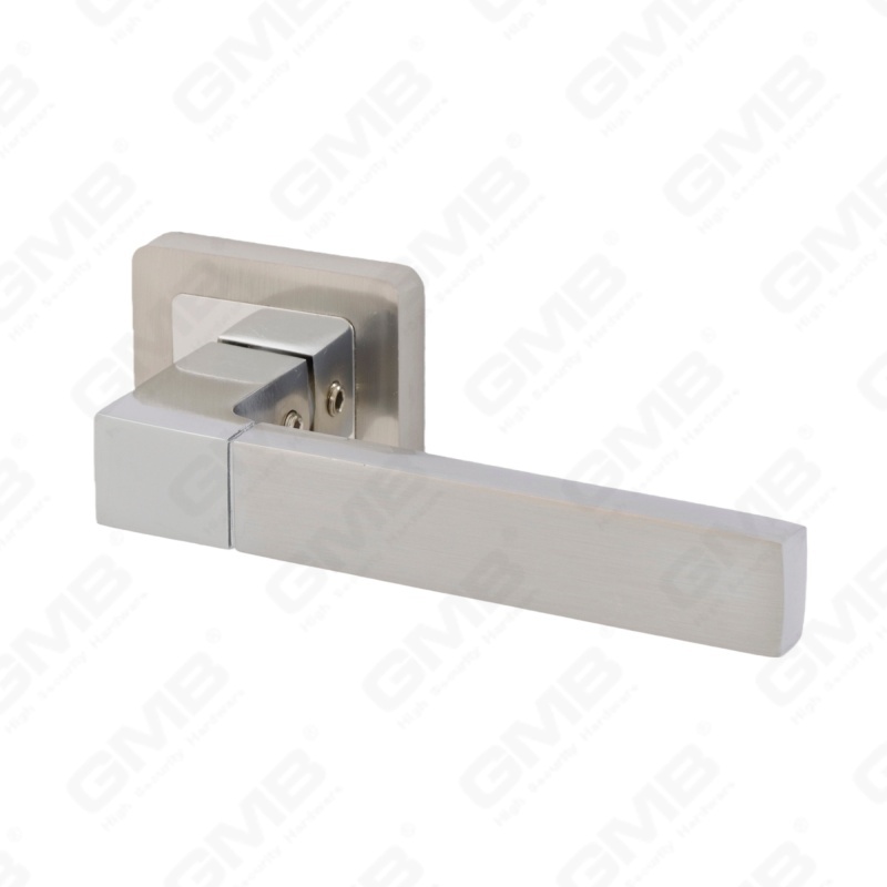 Новая современная алюминиевая дверная ручка для украшения дома на круглой розетке