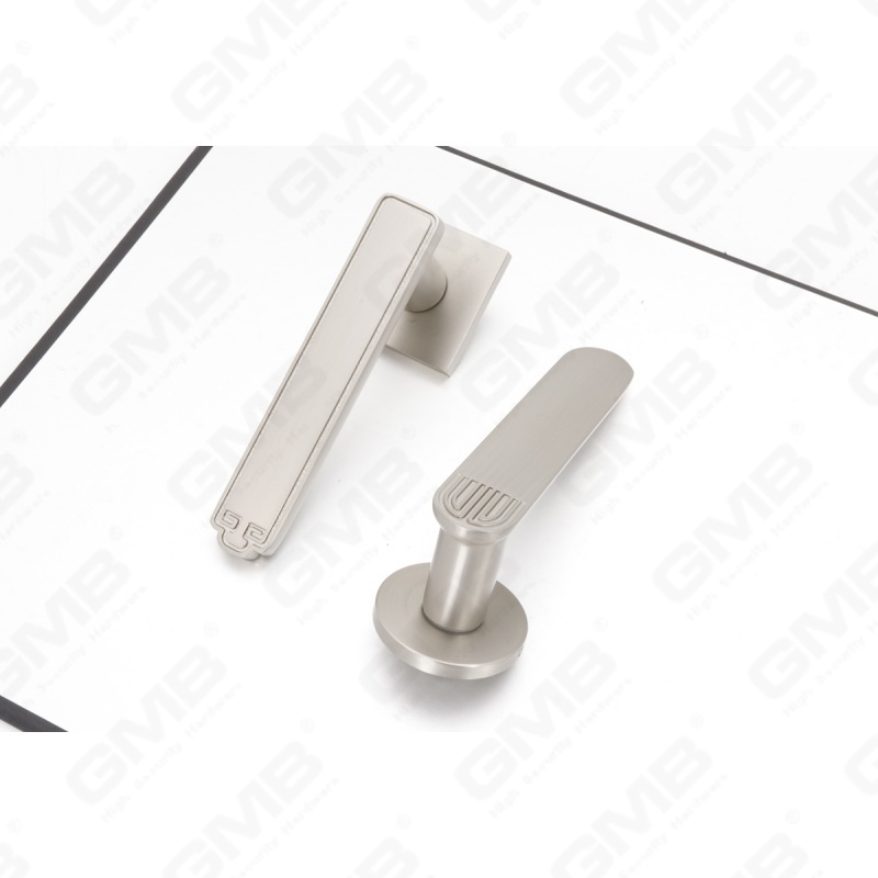 Новая современная алюминиевая дверная ручка для украшения дома на круглой розетке