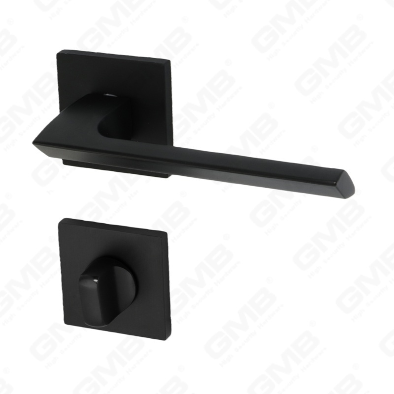 Новая современная алюминиевая дверная ручка для украшения дома на круглой розетке