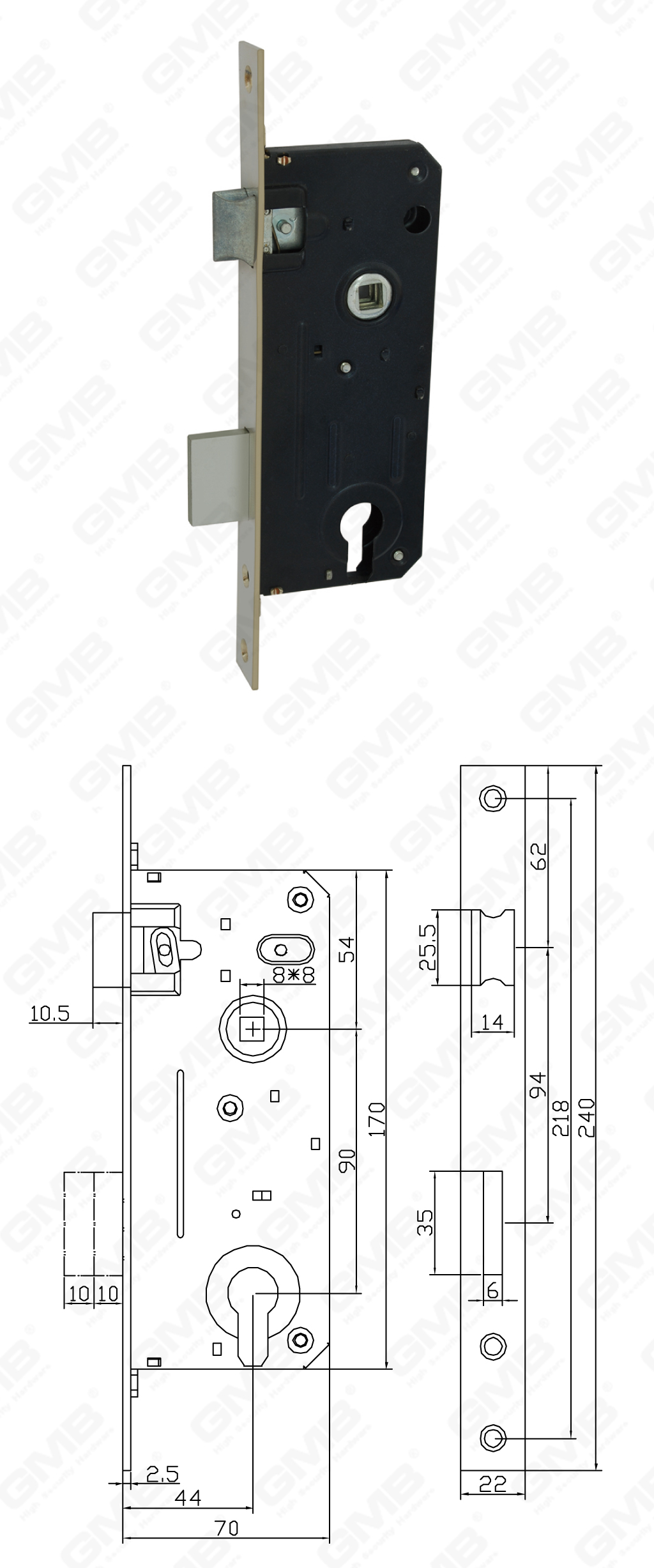 02 Замок врезной第二部分_3420-56