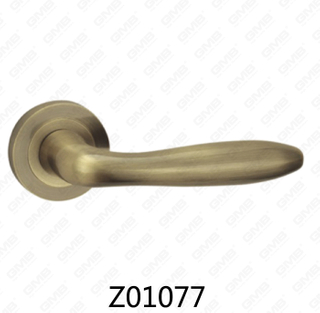 Цинковый сплав Zamak алюминиевая ручка двери розетки с круглой розеткой (Z01077)