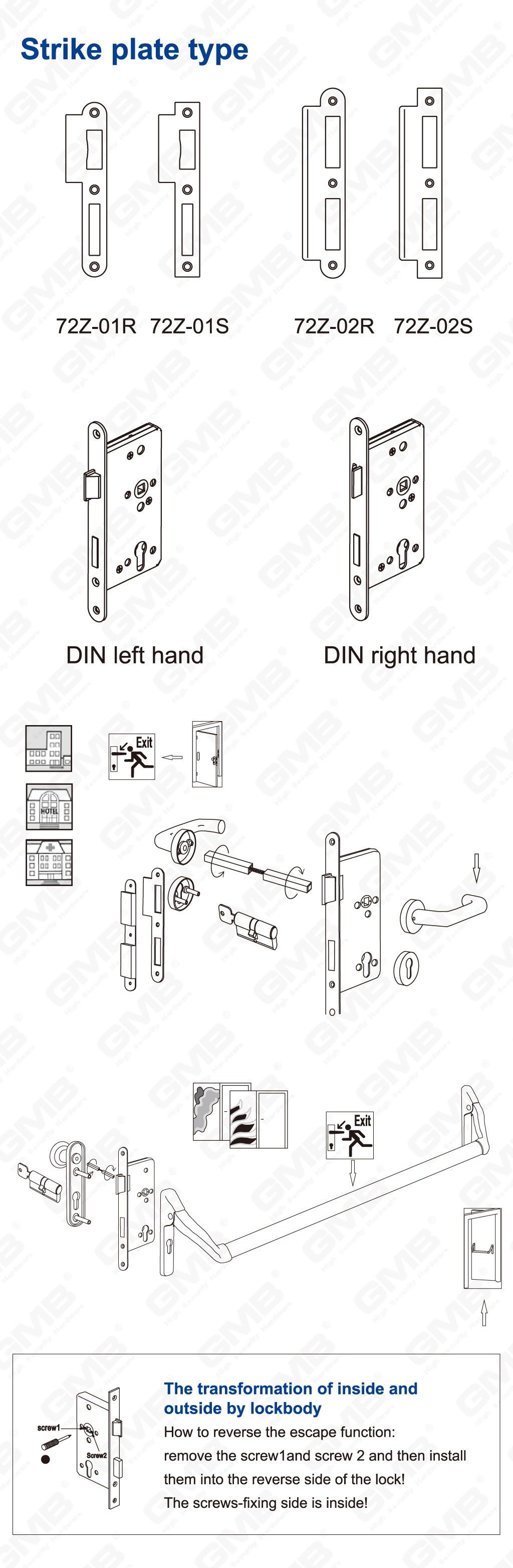 04 Замок из нержавеющей стали_6072A-L-43