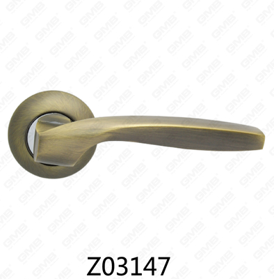 Цинковый сплав Zamak алюминиевая ручка двери розетки с круглой розеткой (Z02147)