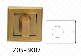 Цинковый сплав Zamak алюминиевый квадратный щиток ручки двери (Z05-BK07)