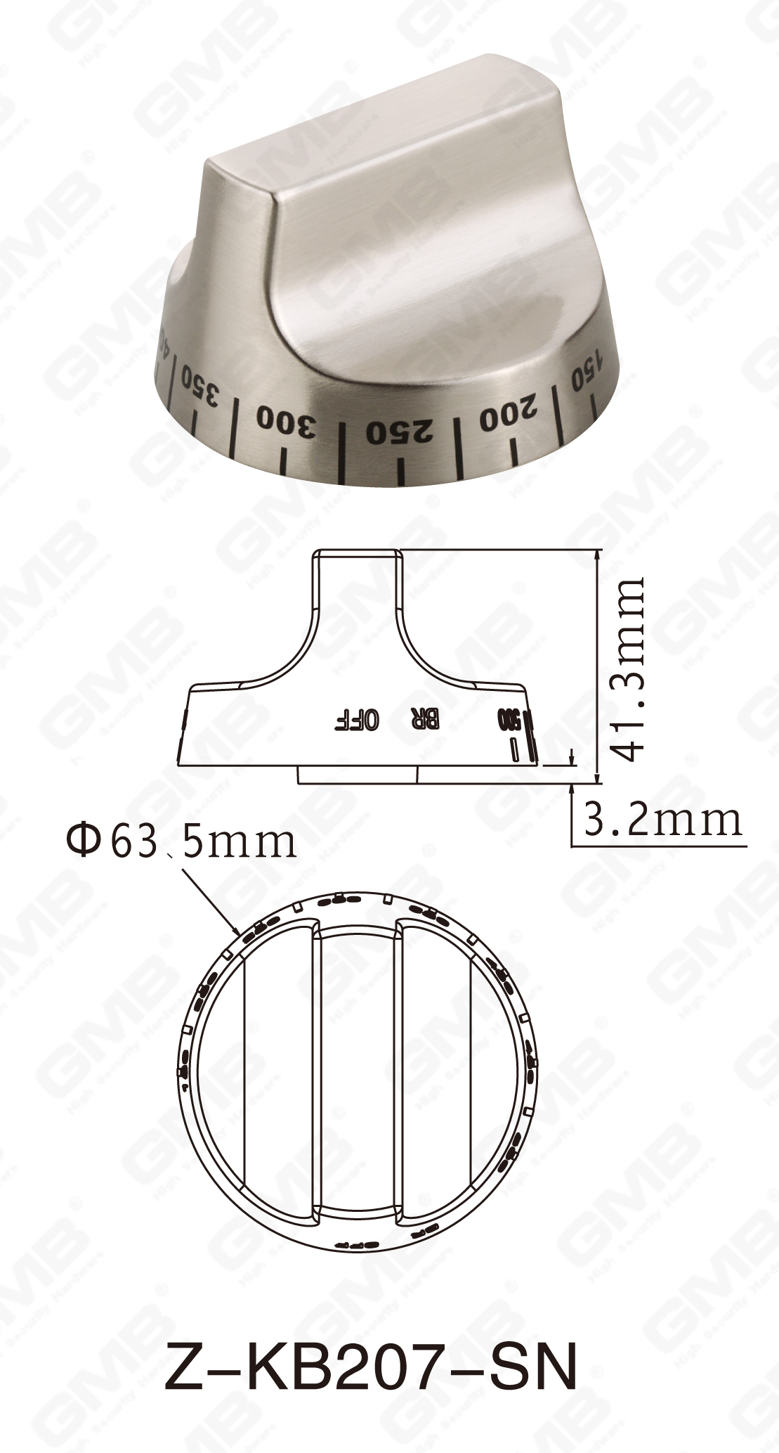06 латунная ручка _z-kb207-cp-88