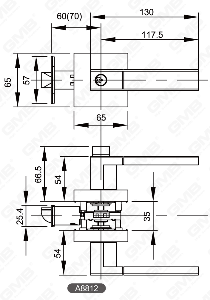 02 Трубчатый рычажный замок для тяжелых условий эксплуатации, серия 18