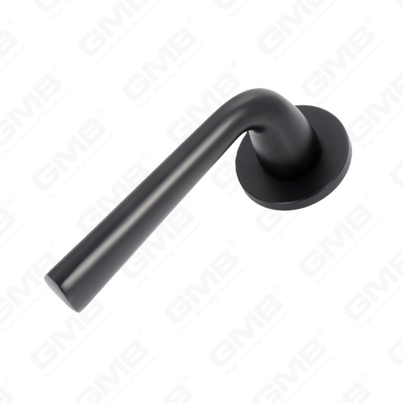 Новая современная алюминиевая дверная ручка для украшения дома на круглой розетке