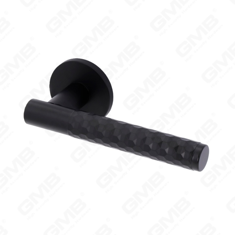 Новая современная алюминиевая дверная ручка для украшения дома на круглой розетке