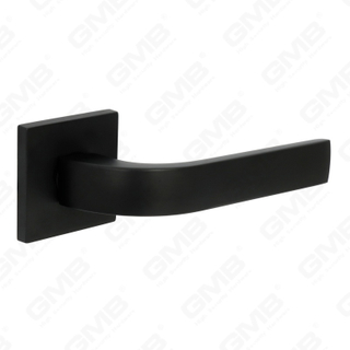 Новая современная алюминиевая дверная ручка для украшения дома на круглой розетке