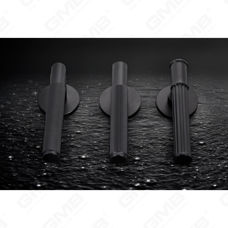 Новая современная алюминиевая дверная ручка для украшения дома на круглой розетке