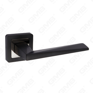 Новая современная алюминиевая дверная ручка для украшения дома на круглой розетке