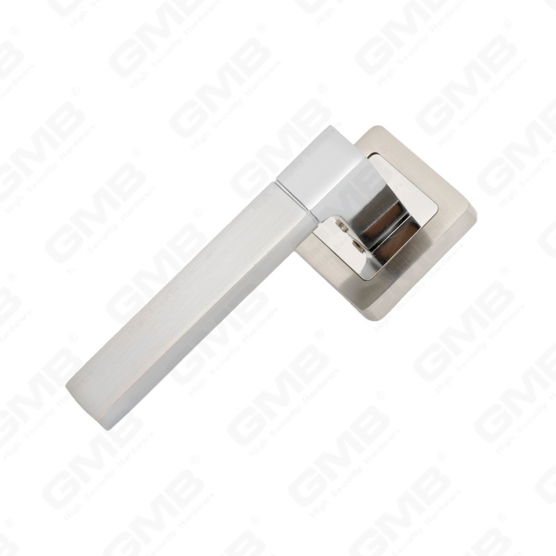 Новая современная алюминиевая дверная ручка для украшения дома на круглой розетке