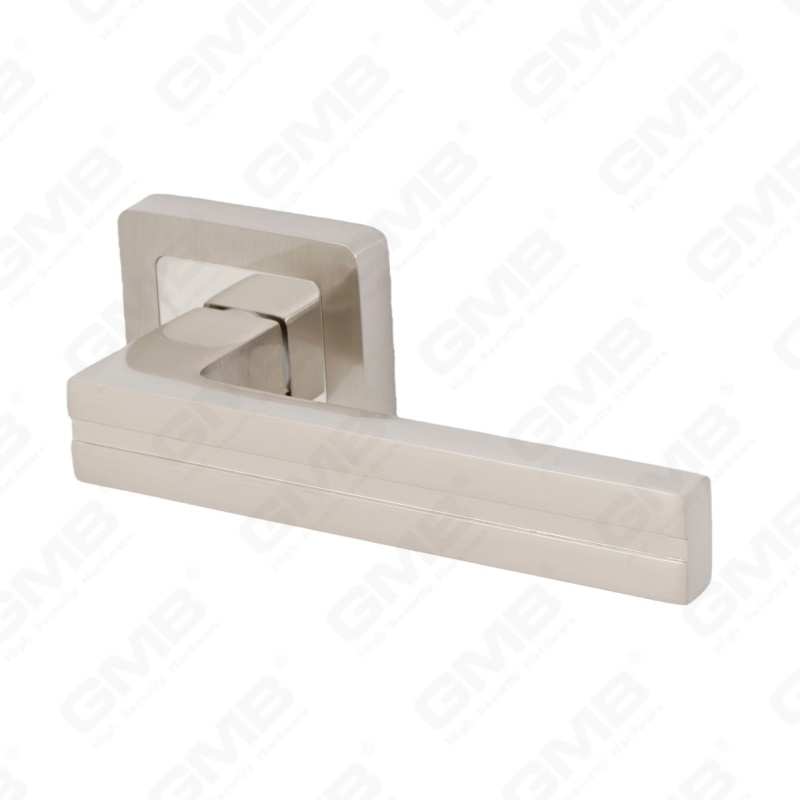 Новая современная алюминиевая дверная ручка для украшения дома на круглой розетке