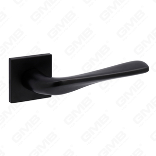 Новая современная алюминиевая дверная ручка для украшения дома на круглой розетке