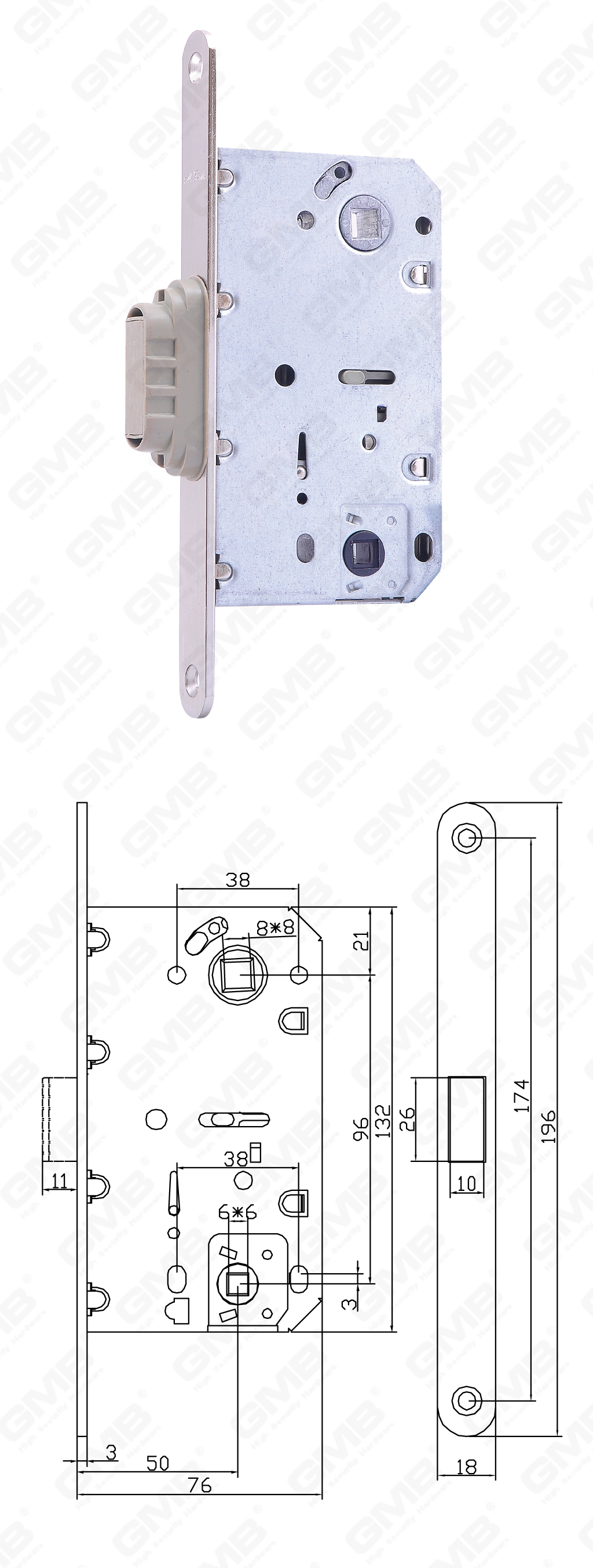 02 Замок врезной_CX410B-S-66