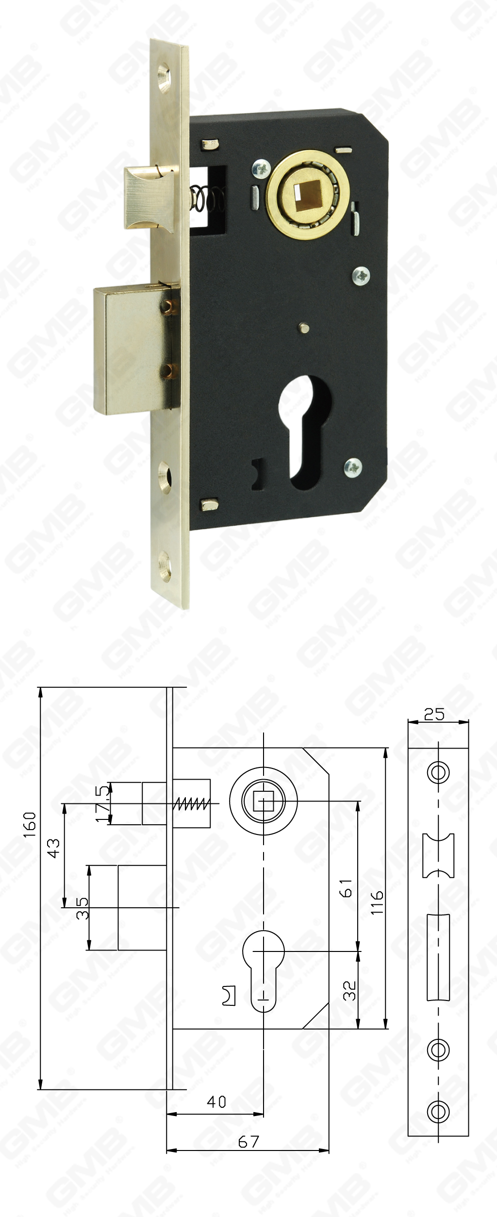 02 Замок врезной第四部分_9011SR-83