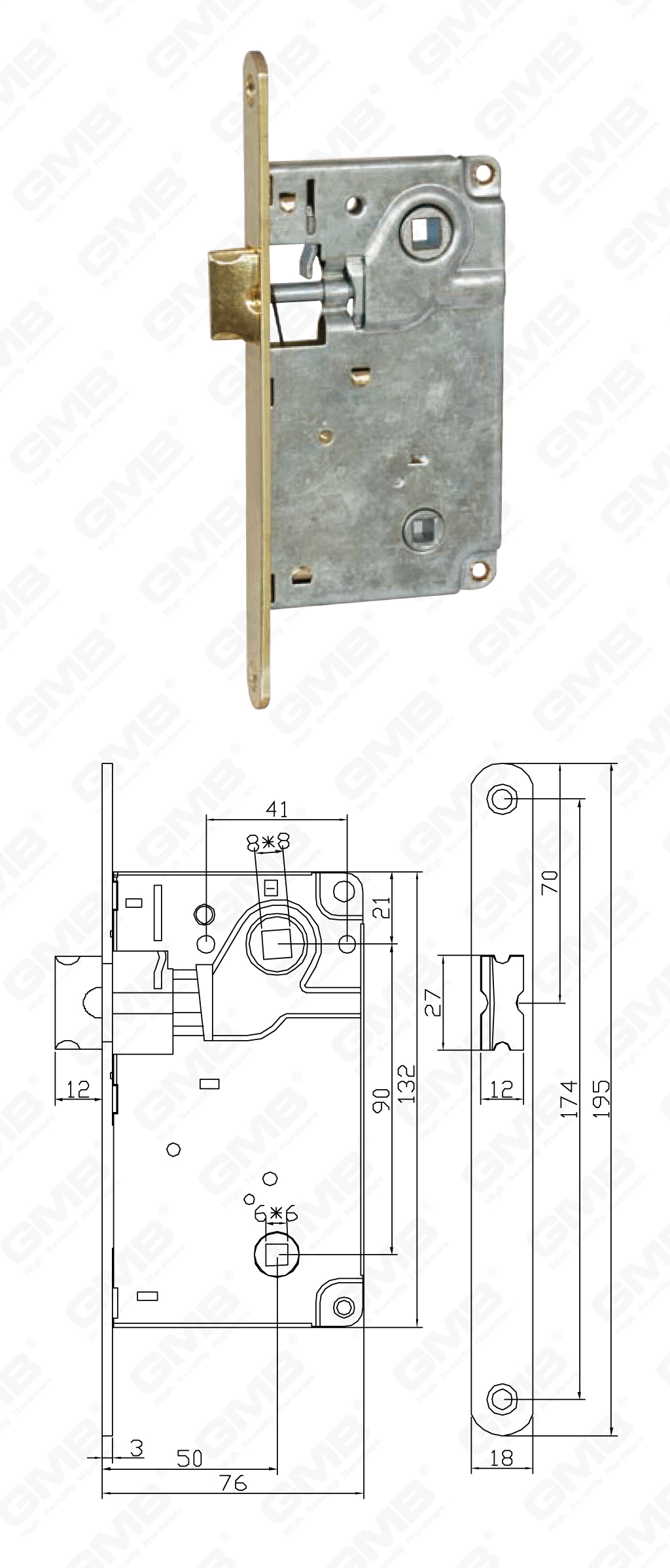 02 Замок врезной_9171B-2-84