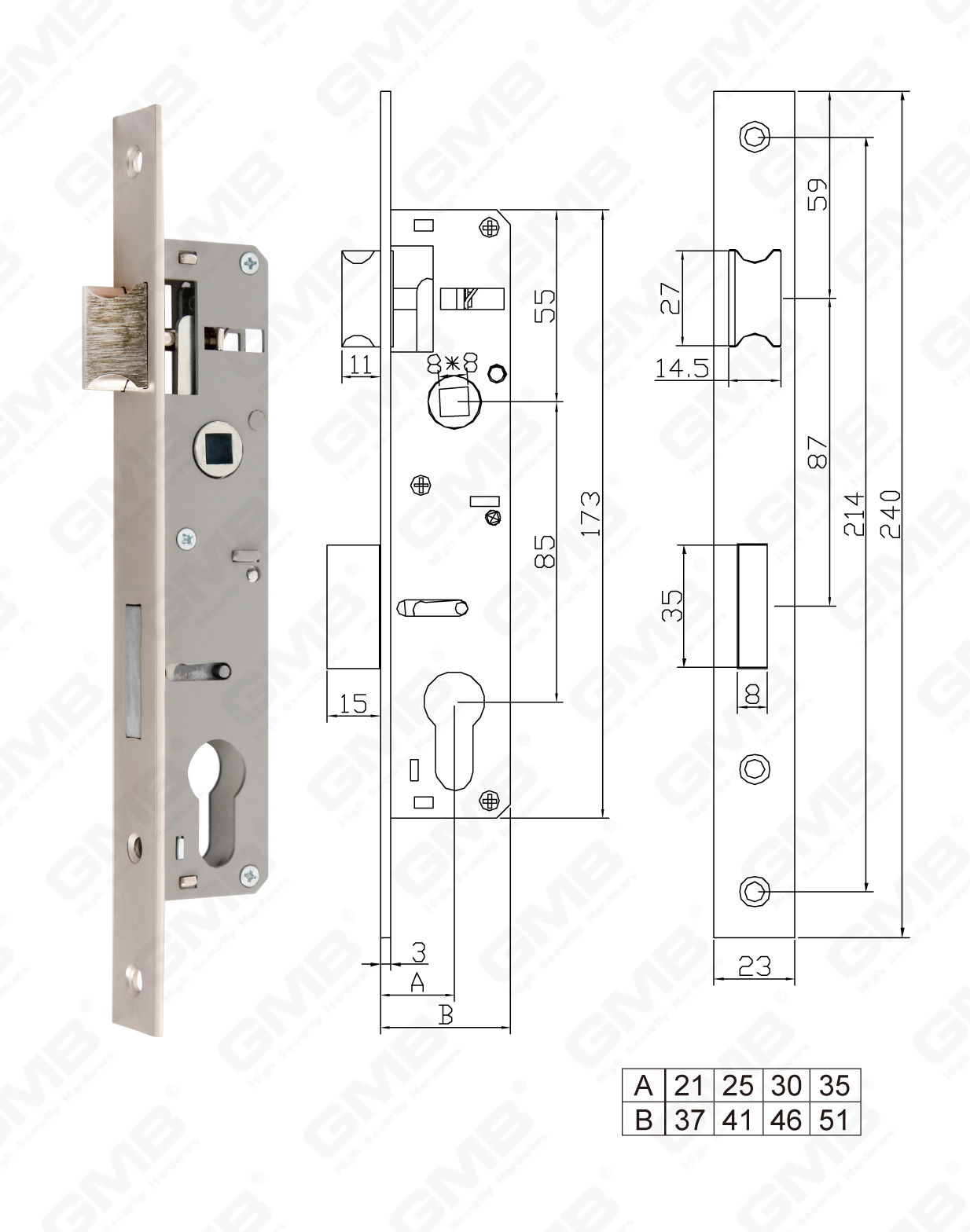 02 Замок врезной第三部分_N511.21-25-30-35-108