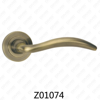 Цинковый сплав Zamak алюминиевая ручка двери розетки с круглой розеткой (Z01074)
