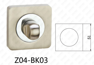 Цинковый сплав Zamak алюминиевый квадратный щиток ручки двери (Z04-BK03)