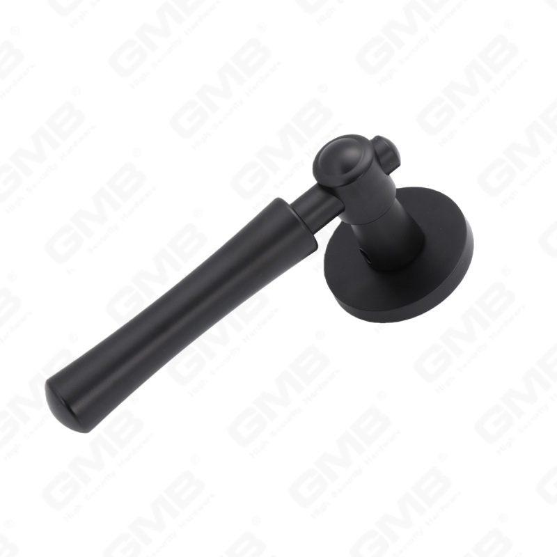 Новая современная алюминиевая дверная ручка для украшения дома на круглой розетке