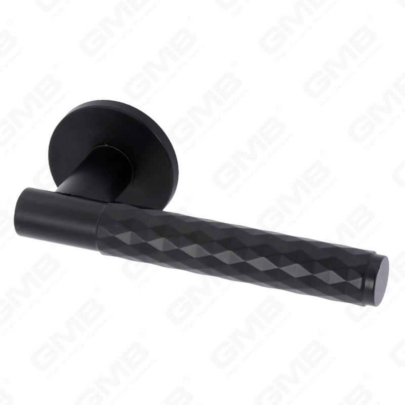 Новая современная алюминиевая дверная ручка для украшения дома на круглой розетке